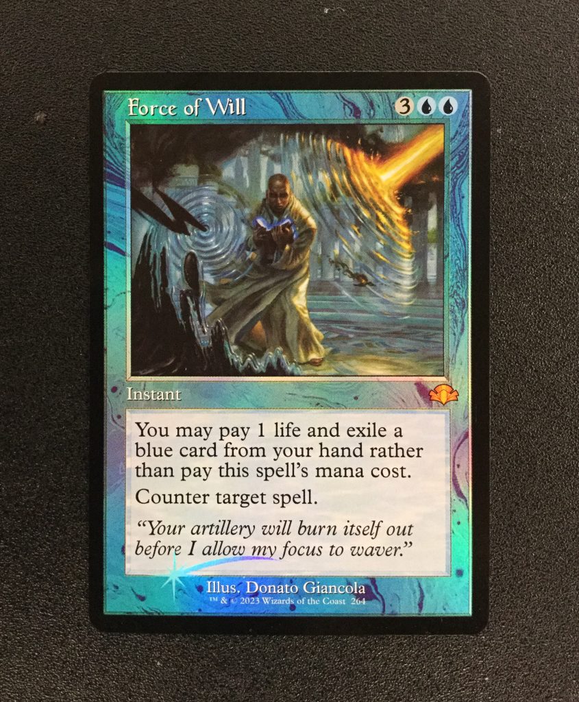 Force Of Will FOIL Retro Frame MTG Proxy Dominaria Remastered