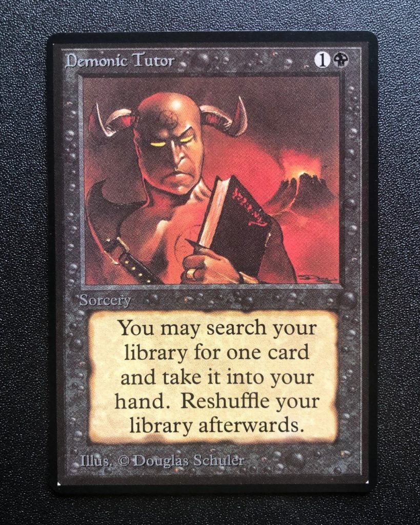 Demonic Tutor - MtG Beta - Proxy King