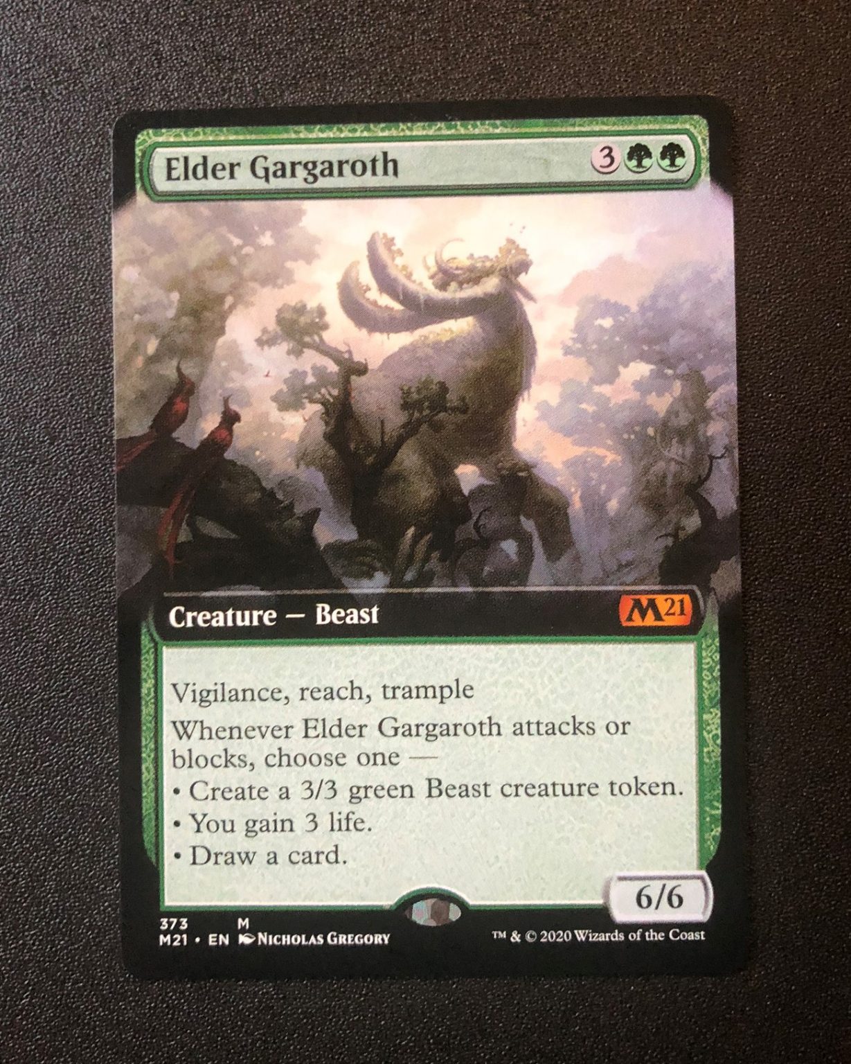 Elder Gargaroth (showcase) - Mtg Proxy M21 - Proxy King