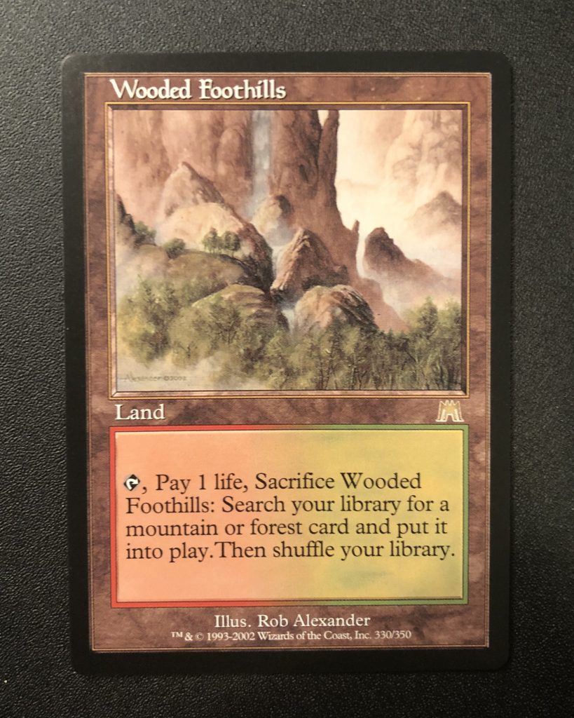 Wooded Foothills MtG Onslaught Proxy King