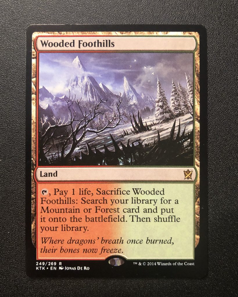 Wooded Foothills MtG Khans Proxy King