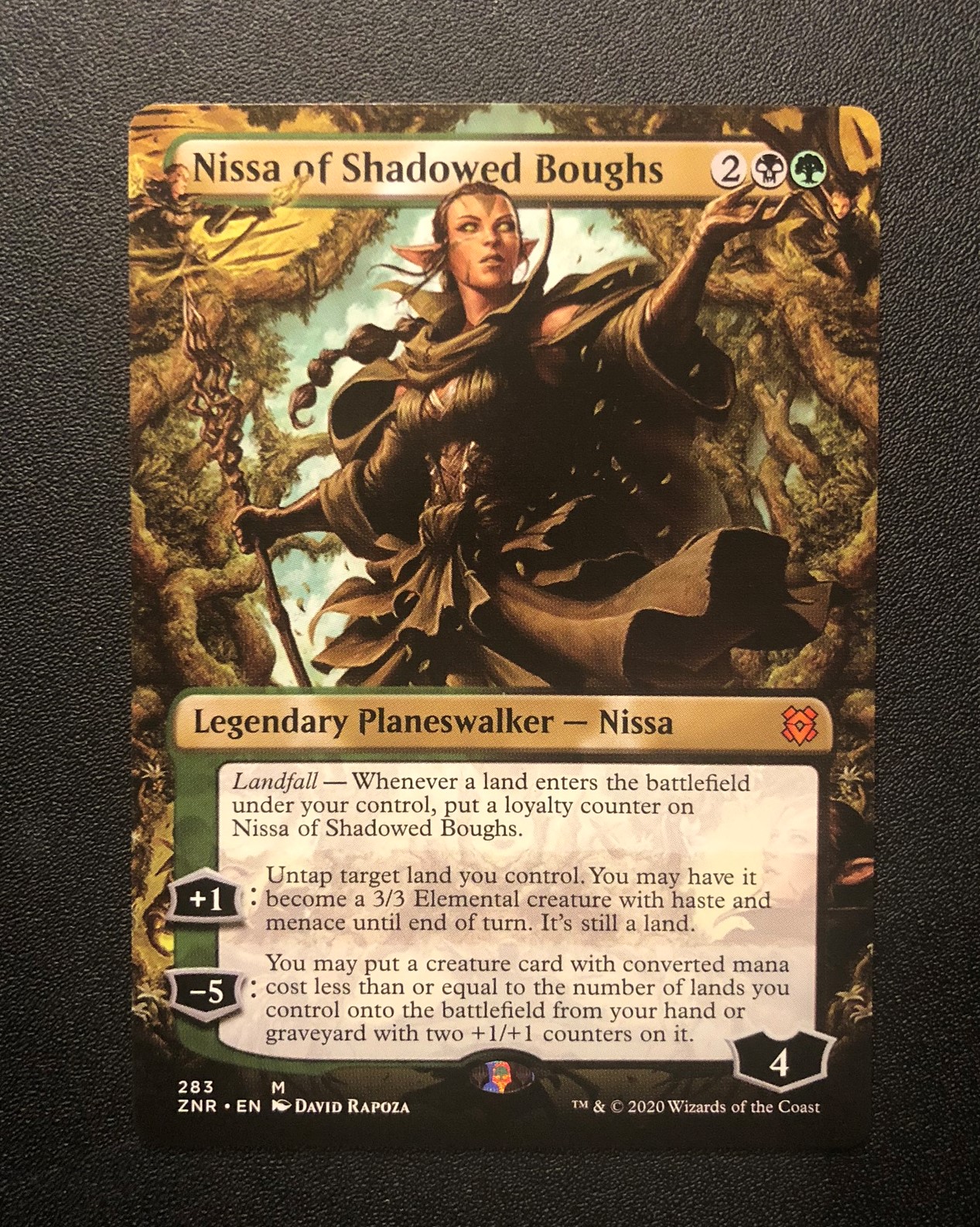 Nissa of Shadowed Boughs (Showcase) - MtG Zendikar Rising - Proxy King