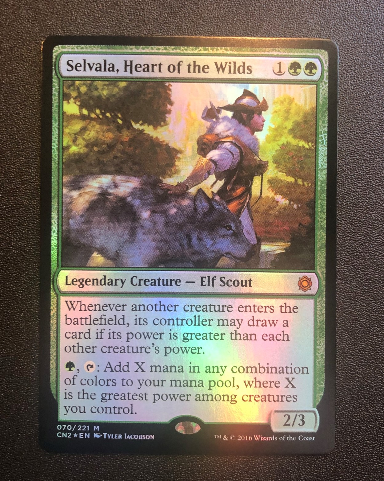 temur sabertooth + selvala, heart of the wilds + great oak guardian
