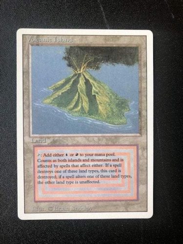MTG Dual Land Volcanic Island Revised Edition - Magic The
