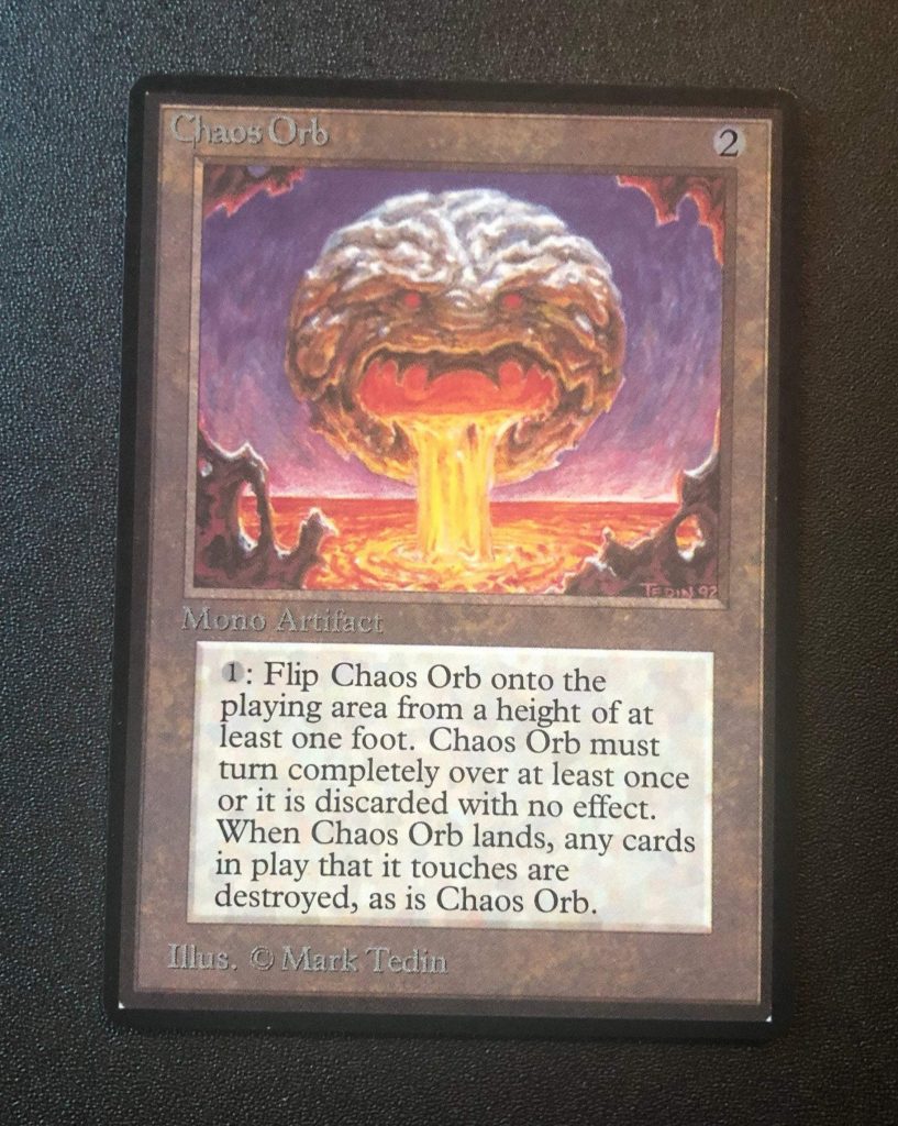 Chaos Orb MtG Beta Proxy King