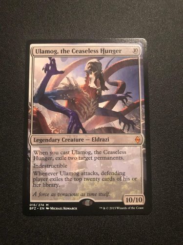 Ulamog The Ceaseless Hunger MTG Proxy Zendikar Proxy King