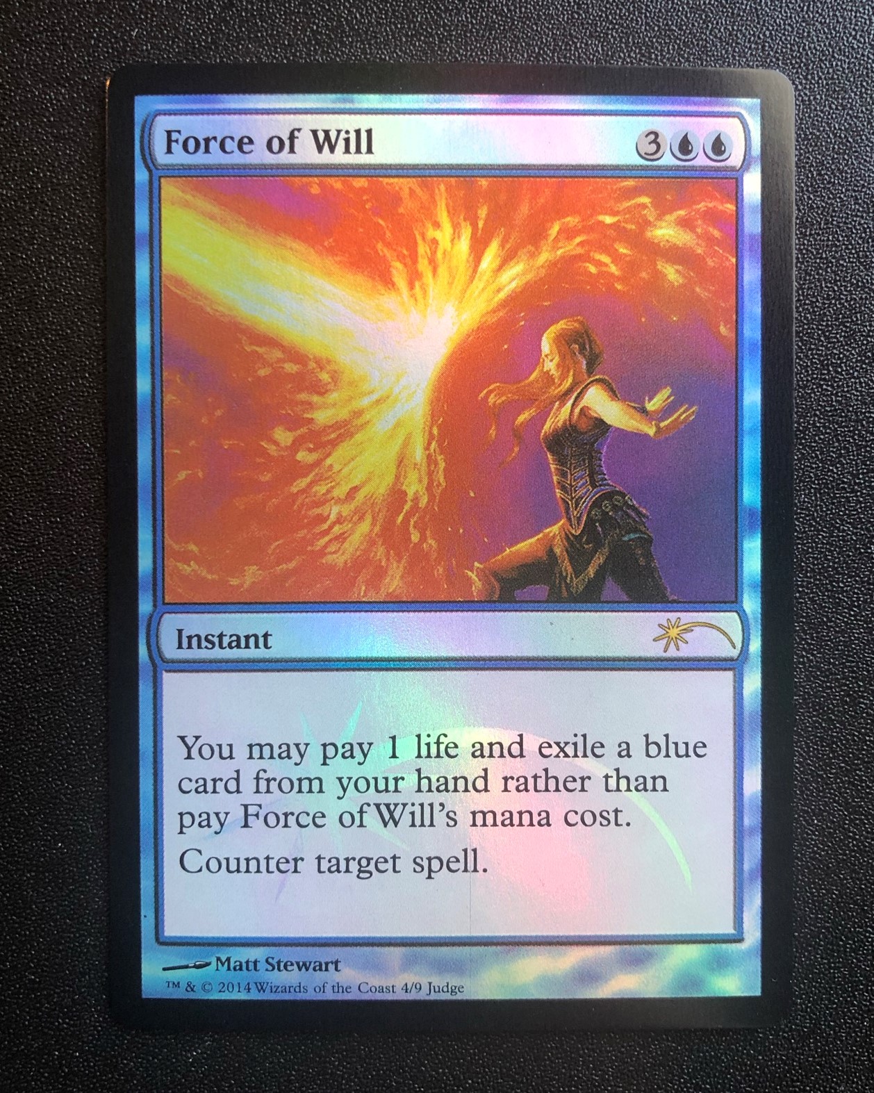 Force of Will (FOIL) - MtG Judge Gift - Proxy King