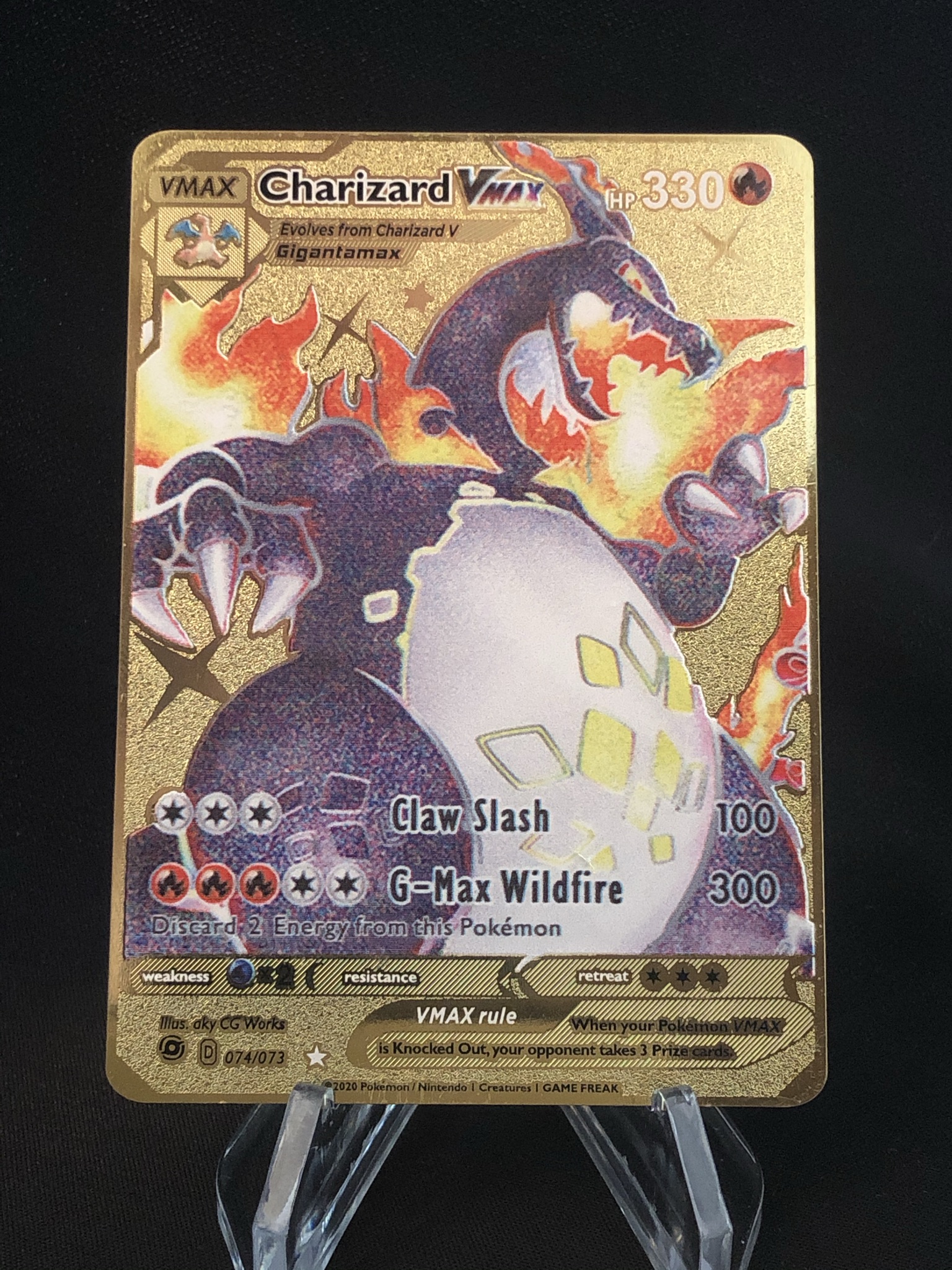 Charizard VMax - Metal Pokemon Card - Proxy King
