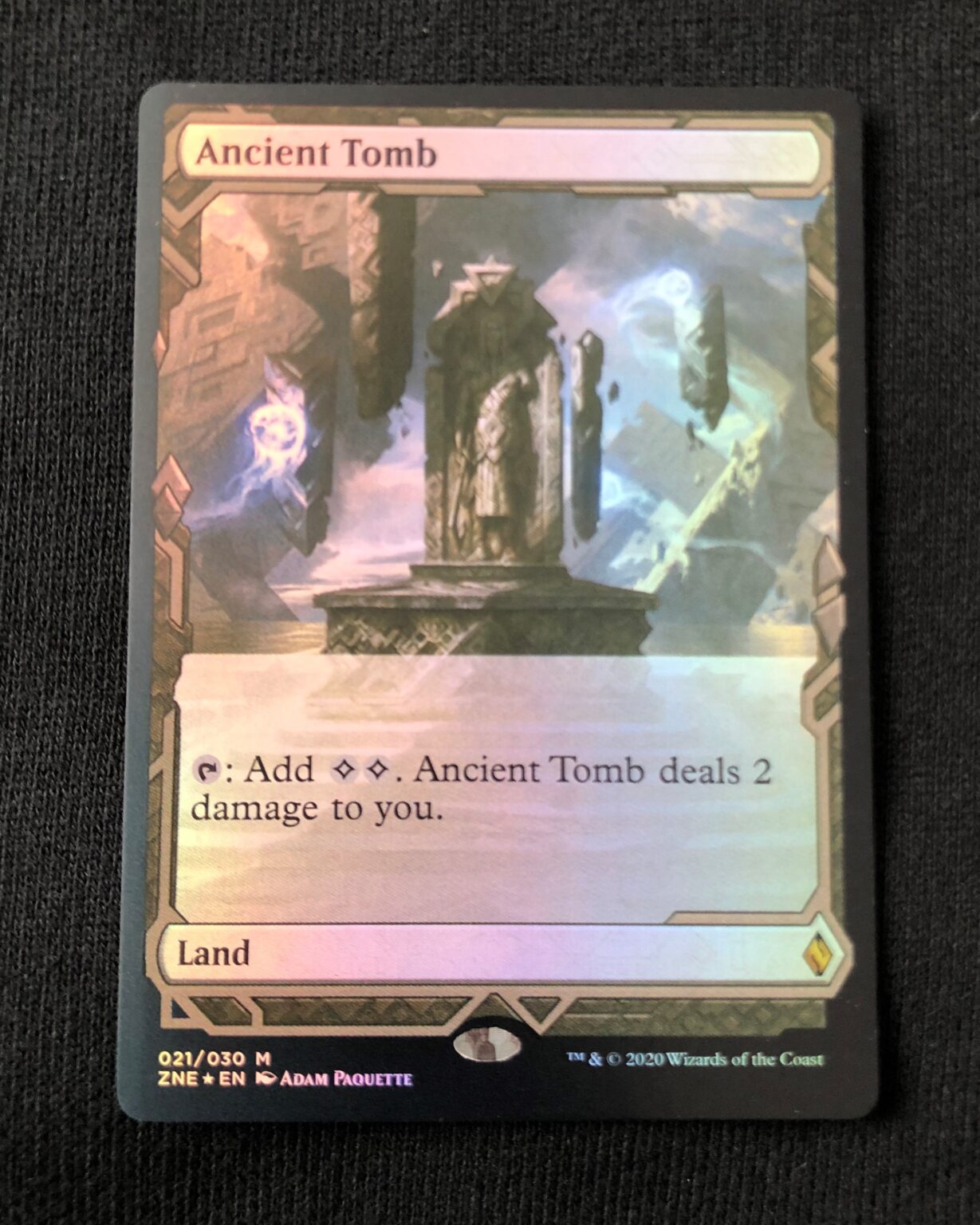 Ancient Tomb FOIL MTG Proxy Zendikar Rising Expedition Proxy King