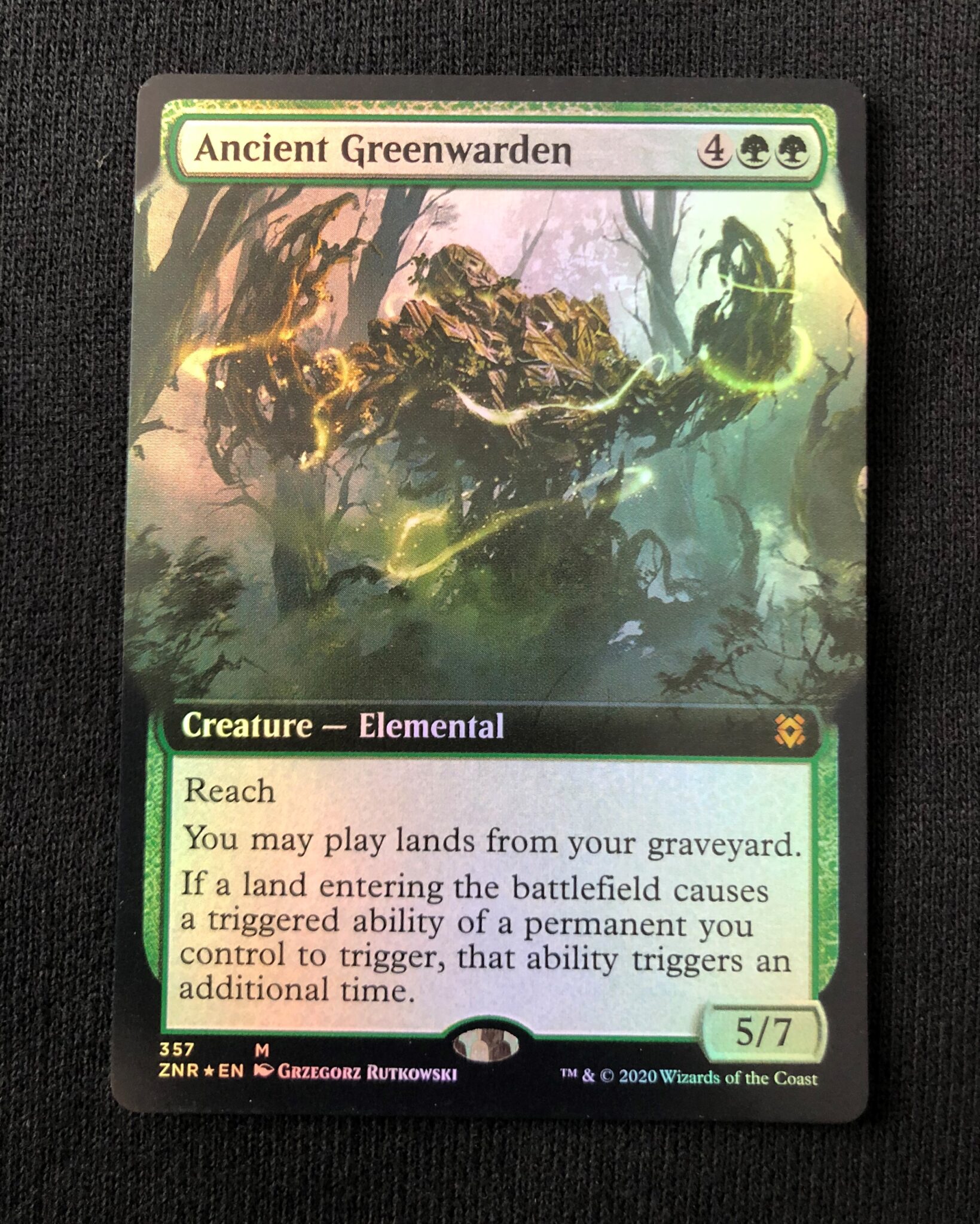 Ancient Greenwarden (FOIL Showcase) - MtG Zendikar Rising - Proxy King