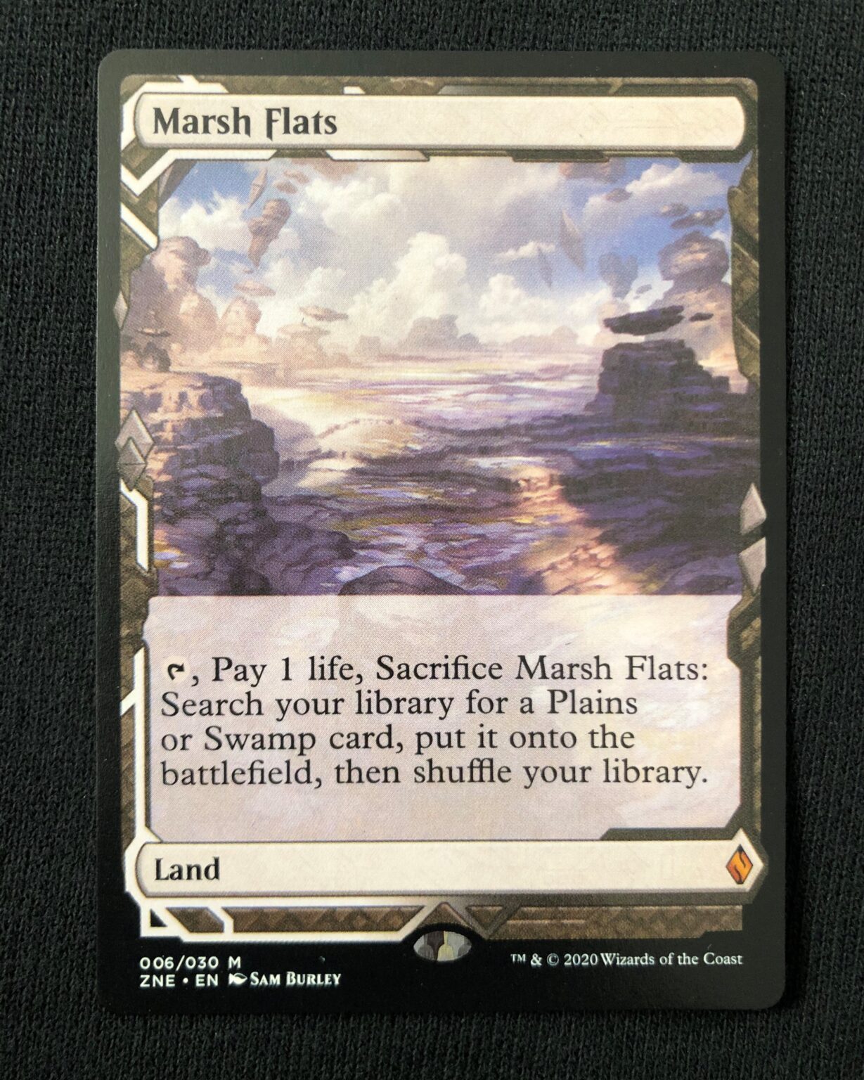 Marsh Flats MtG Zendikar Rising Expeditions Proxy King