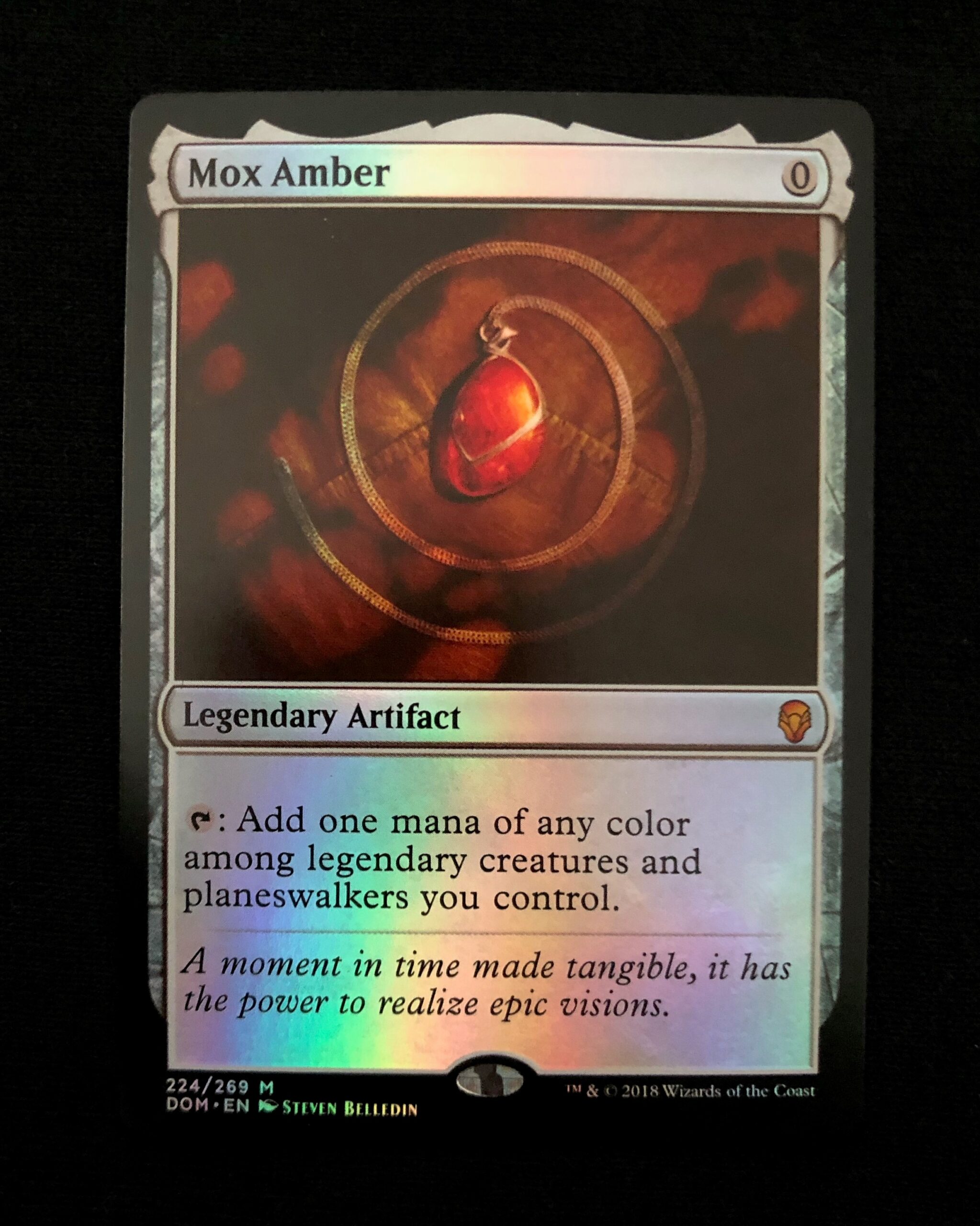 MTG Magic The Gathering Dominaria Mox Amber 