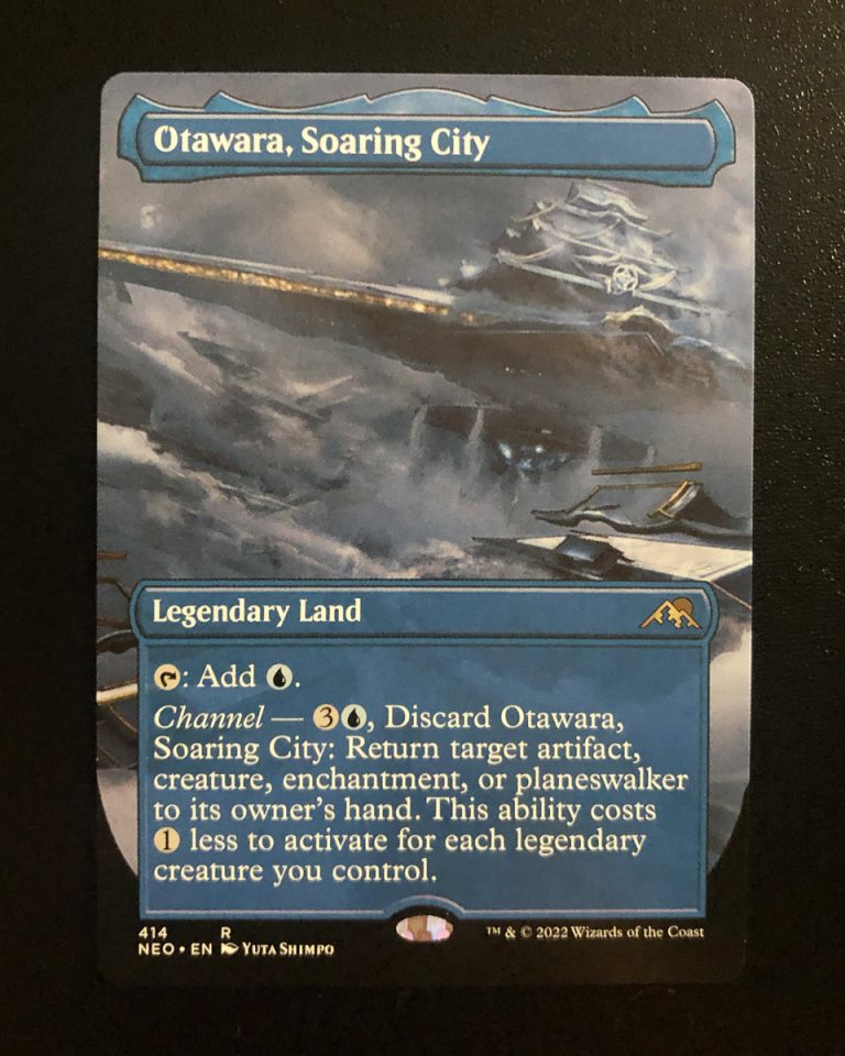 Otawara, Soaring City (Borderless) - MtG Neon Dynasty - Proxy King