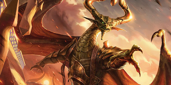 Nicol Bolas, Dragon-God Print - Original Magic Art