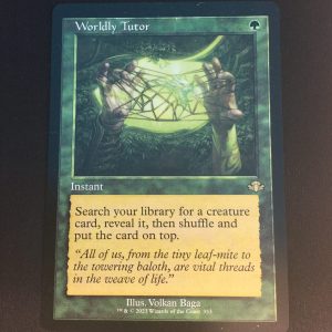 Worldly Tutor (Retro Frame) - MTG Proxy Dominaria Remastered