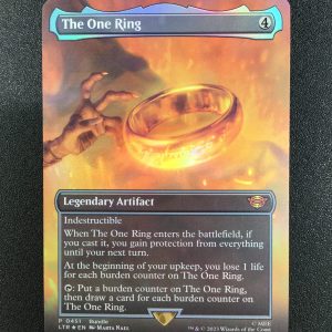 The One Ring (FOIL Borderless) - MTG Proxy: The Lord of the Rings: Tales of Middle-earth