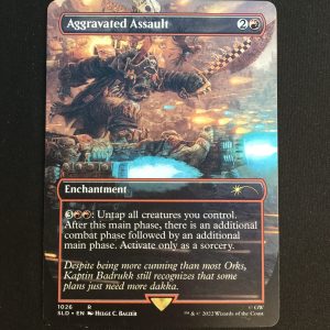 Aggravated Assault (Borderless) - MTG Proxy SLD