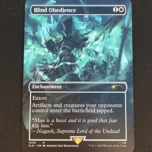 Blind Obedience (Borderless) - MTG Proxy SLD