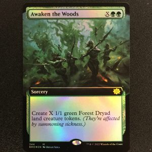 Awaken the Woods (FOIL Extended Art) - MTG Proxy The Brothers' War