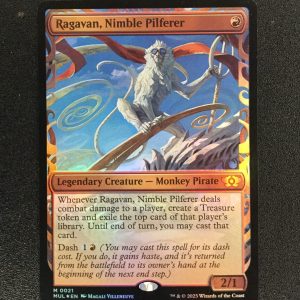 Ragavan, Nimble Pilferer (Halo FOIL) - MTG Proxy March of the Machine: Multiverse Legends
