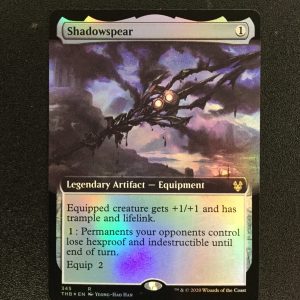 Shadowspear (FOIL Extended Art) - MTG Proxy Theros Beyond Death