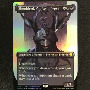 Sheoldred, the Apocalypse (FOIL Concept Praetor) - MTG Proxy Phyrexia: All Will Be One