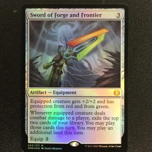 Sword of Forge and Frontier (FOIL) - MTG Proxy Phyrexia: All Will Be One