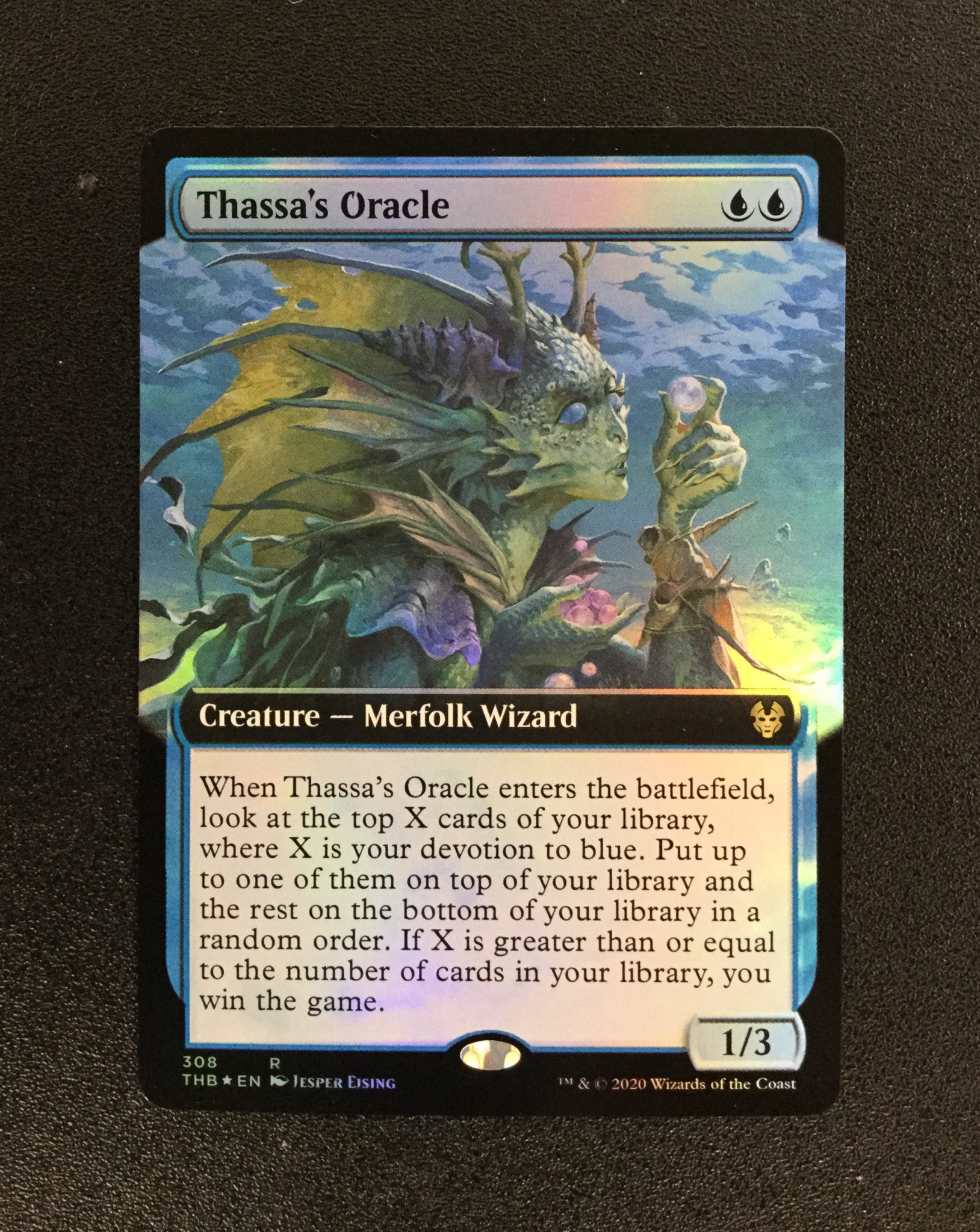 Thassa's Oracle (FOIL Extended Art) - MTG Proxy Theros Beyond Death ...