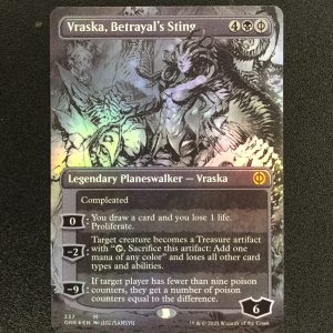 Vraska, Betrayal's Sting (FOIL Borderless) - MTG Proxy Phyrexia: All Will Be One