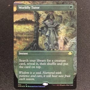 Worldly Tutor (FOIL Borderless) - MTG Proxy Dominaria Remastered