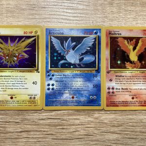 Zapdos Moltres Articuno 1st Edition (Holo) - 3x Custom Made Pokémon Cards