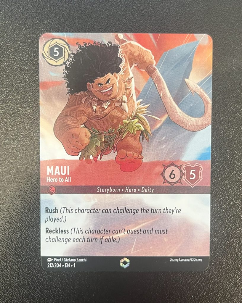 Maui Hero to All (Alternate Art) - Disney's Lorcana Card Proxy 