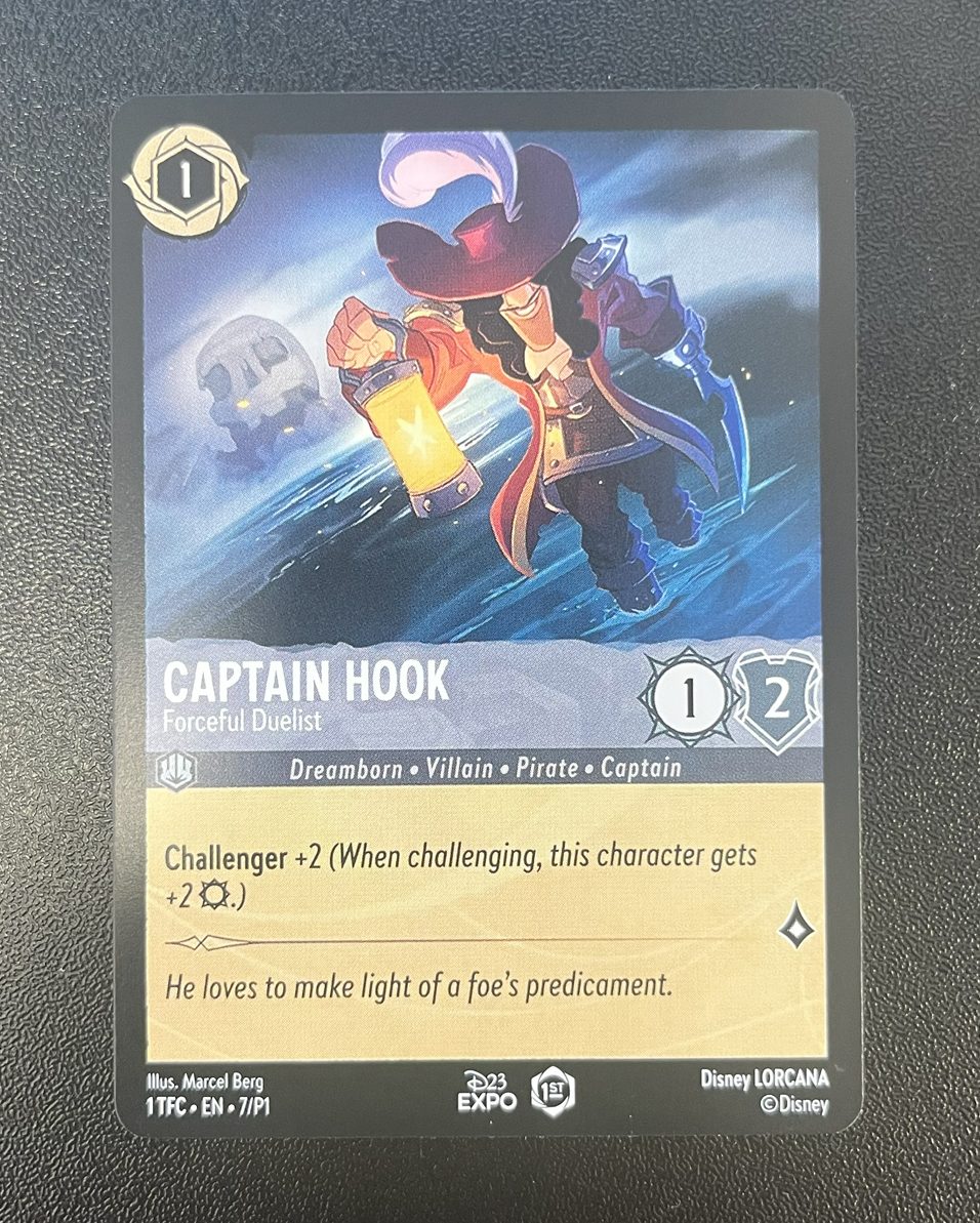 Captain Hook - Forceful Duelist - D23 Promos - Disney's Lorcana Card Proxy  - Proxy King