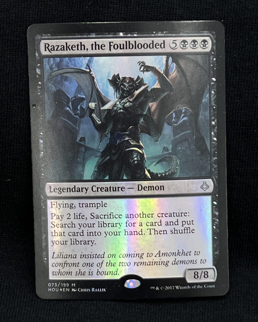 Razaketh, The Foulblooded - Hour Of Devastation (MTG) - Mythic Rare Black Creature - Near Mint