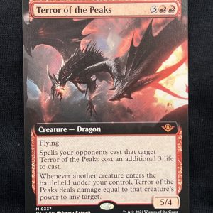 Terror of the Peaks (Extended Art)- MTG Proxy Outlaws of Thunder Junction