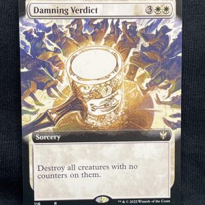 Damning Verdict (Extended Art) - MTG Proxy Commander: Streets of New Capenna