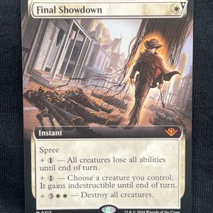 Final Showdown (Extended Art) - MTG Proxy Outlaws of Thunder Junction