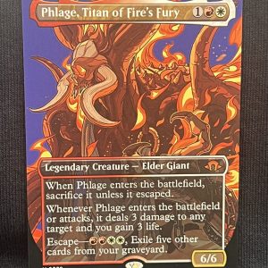 Phlage, Titan of Fire's Fury (Borderless) - MTG Proxy Modern Horizons 3