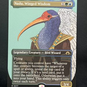 Nadu, Winged Wisdom (Borderless) - MTG Proxy Modern Horizons 3
