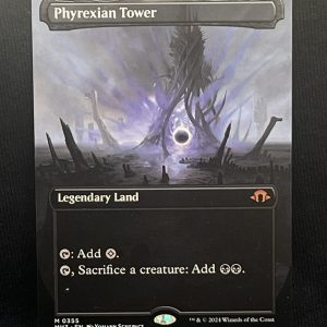 Phyrexian Tower (Borderless) - MTG Proxy Modern Horizons 3