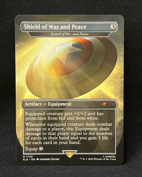 Shield of War and Peace - Sword of War and Peace - MTG Proxy Marvel Secret Lair Drop