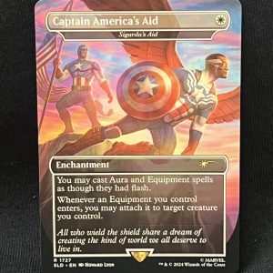 Captain America's Aid - Sigarda's Aid - MTG Proxy Marvel Secret Lair Drop Series