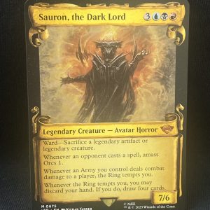 Sauron, the Dark Lord (Showcase Scrolls) - MTG Proxy Universes Beyond: The Lord of the Rings: Tales of Middle-earth