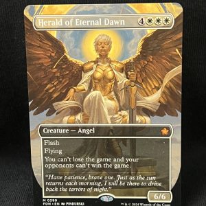 Herald of Eternal Dawn (Borderless) - MTG Proxy Foundations