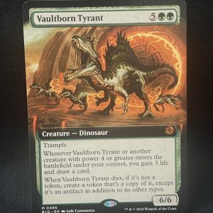 Vaultborn Tyrant (Extended Art) - MTG Proxy Outlaws of Thunder Junction: The Big Score