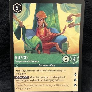 Kuzco - Temperamental Emperor - Disney's Lorcana Card Proxy
