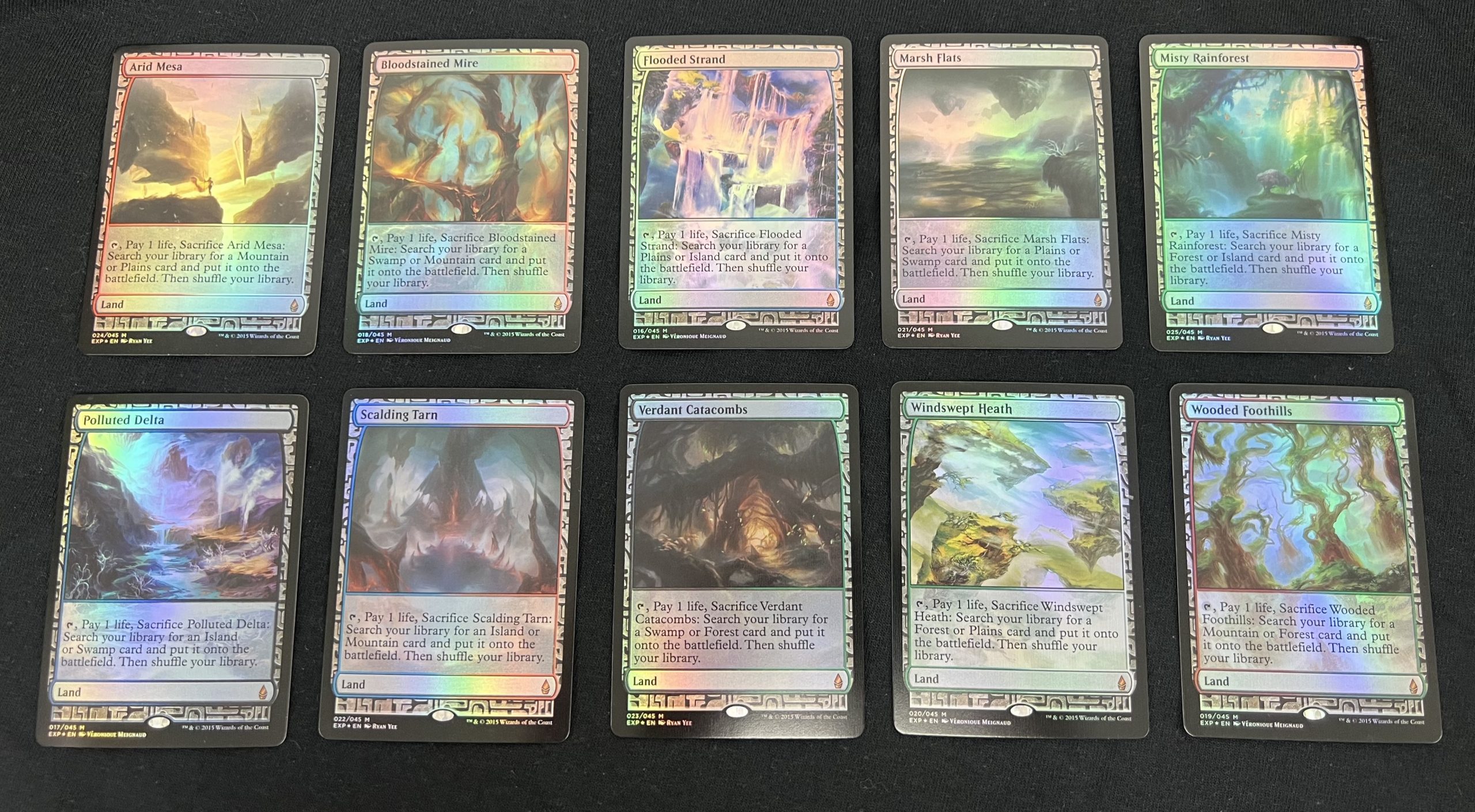 Fetch Land Set (FOIL) - MTG Proxy Zendikar Expeditions