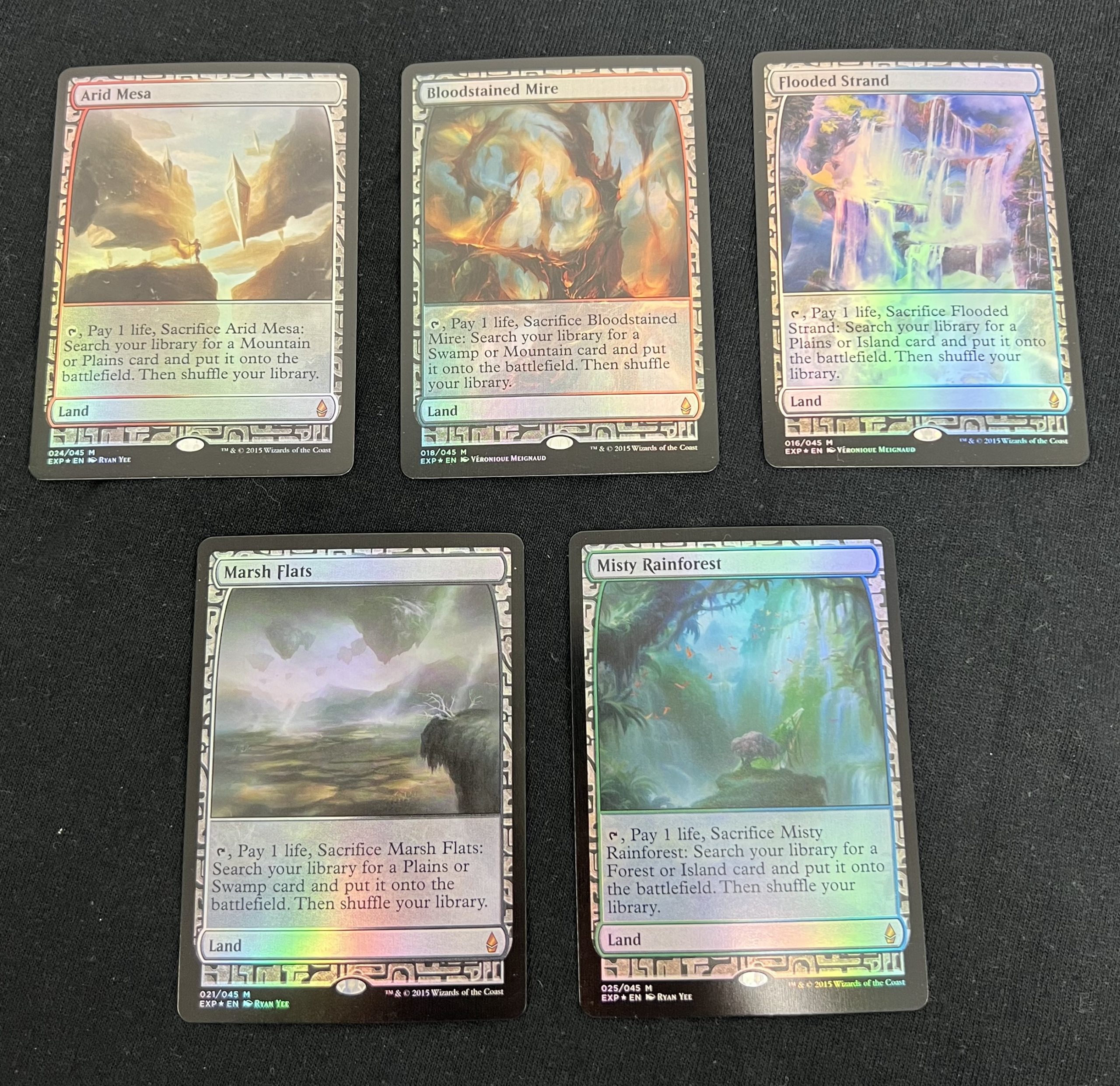 Fetch Land Set (FOIL) - MTG Proxy Zendikar Expeditions - Image 2