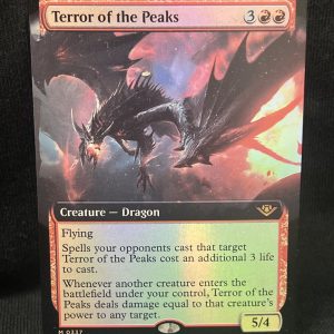 Terror of the Peaks (FOIL Extended Art) - MTG Proxy Outlaws of Thunder Junction 