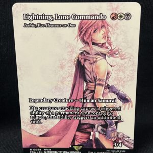 Lightning, Lone Commando - Isshin, Two Heavens as One (Showcase) - MTG Proxy FINAL FANTASY: Through the Ages
